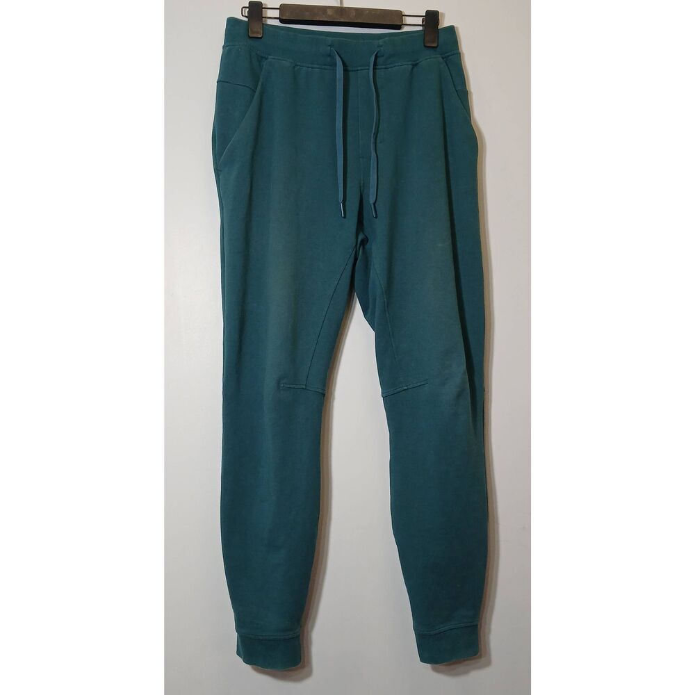 Lululemon mens medium city sweat jogger pants teal green